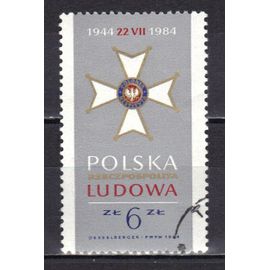 Pologne 1984 : 40è Anniversaire De La République Polonaise : Ordre De La Renaissance De La Pologne - Timbre Oblitéré