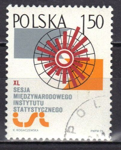 Pologne 1975 : 40è Session De L'institut International De La Statistique - Timbre Oblitéré