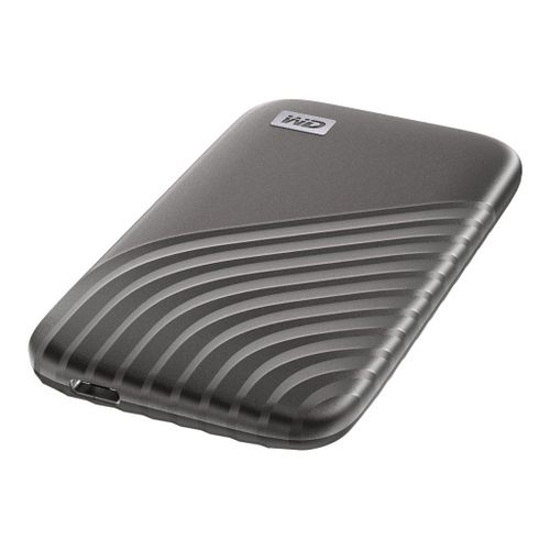 WD My Passport SSD WDBAGF0010BGY - SSD - chiffré - 1 To - externe (portable) - USB 3.2 Gen 2 (USB-C connecteur) - AES 256 bits - gris sidéral