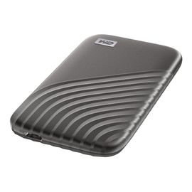 WD My Passport SSD WDBAGF0010BGY - SSD - chiffré - 1 To - externe (portable) - USB 3.2 Gen 2 (USB-C connecteur) - AES 256 bits - gris sidéral