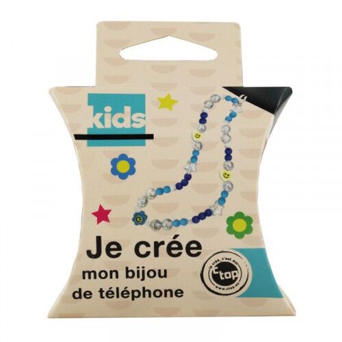 Kit Bijou De Téléphone Fleurs Bleues 49 Pièces