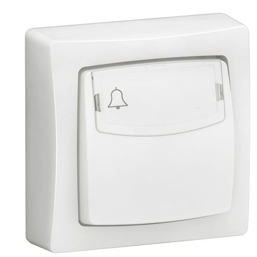 Poussoir porte étiquette 6A pour appareillage saillie complet 250 V avec borne automatique - LEGRAND - 086009L