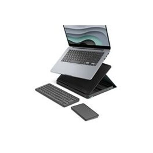 CLAVIER LOGITECH CASA POP UP DESK GRAPHITE, SUPPORT, CLAVIER SANS FIL, PAVÉ TACTILE
