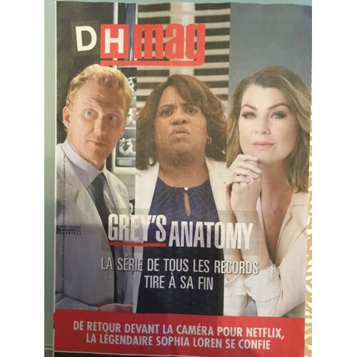 Dhmag 946 GreyS Anatomy Sophia Loren Hergé Jane Birkin Amir Carole Weyers Henri Loevenbruck