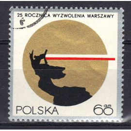 Pologne 1970 : 25è Anniversaire De La Libération De Varsovie - Timbre Oblitéré