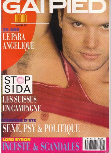 Gay Vintage Revue Magazine Gai Pied N°377  6 Juillet 1989