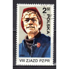 Pologne 1980 : 8è Congrès Du Parti Ouvrier Unifié Polonais - Timbre Oblitéré