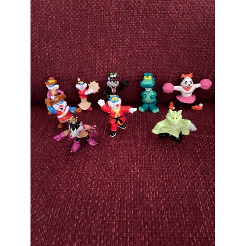 Lot 9 Figurines Vintage Flunch 1997