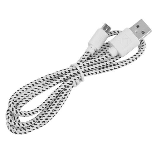 Câble Micro USB pour synchronisation de données, adaptateur pour téléphone portable Android, charge rapide, en Nylon, 1m pour Samsung