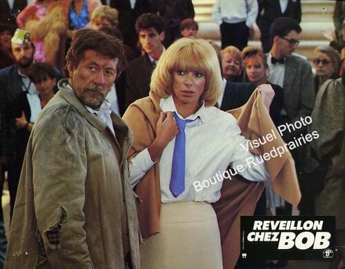 Réveillon Chez Bob : Jeu De 12 Photos D'exploitation Cinématographique - Format 21x27 Cm - De Denys Granier-Deferre Avec Guy Bedos, Jean Rochefort, Agnès Soral, Michel Galabru, Mireille Darc - 1984