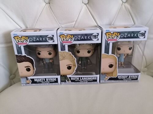 Série Complète 3 Figurines Funko Pop Television Ozark : Marty Byrde N°1196 + Ruth Langmore N°1197 + Wendy Byrde N°1198