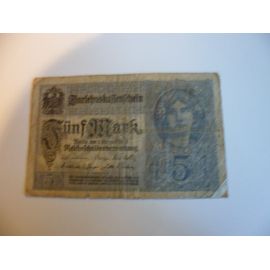 Allemagne 5 Mark 1917