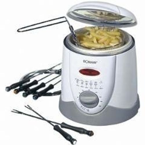 Friteuse et fondue pour 6 personnes 1L Bomann FFR 1290 CB Blanc