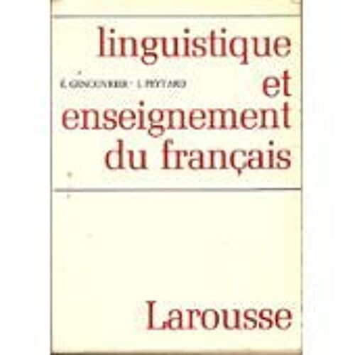 Linguistique Et Enseignement Du Français