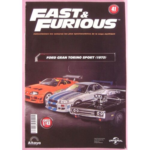 Fascicule De Collection N° 41 " Collection Fast & Furious - Ford Gran Torino Sport 1972