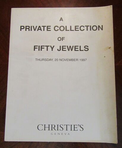 Catalogue Christie's Genève Collection Privée De Cinquante Bijoux 1997 Cartier Bulgari Rolex