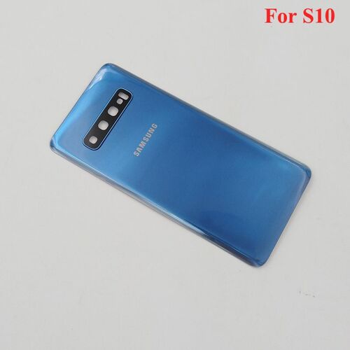 S10 Bleu - Coque Arrière Pour Samsung S10, Boîtier De Batterie, Panneau Arrière, Coque De Remplacement, Pièces De Réparation Pour Galaxy S10e S10 + Avec Objectif'appareil Photo