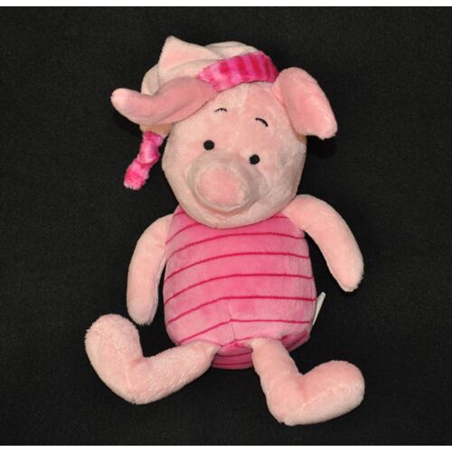 Porcinet Et Son Bonnet - 30 Cm - Velours Rose