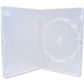 Boîtier DVD (14mm, transparent) pour un DVD, extensible, 1 pièce