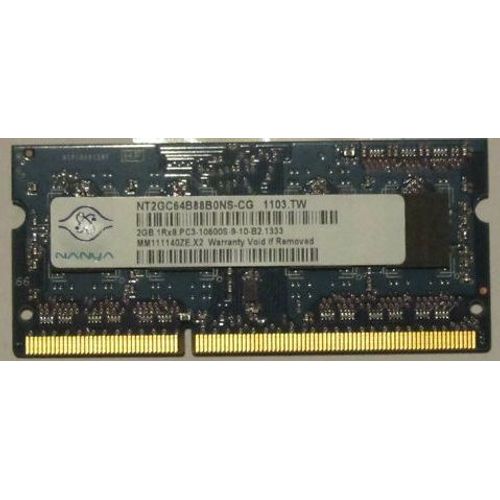 Nanya - Mémoire - 2 Go - DDR3 - PC3-10600 - 1333 MHz - SO DIMM 204 broches