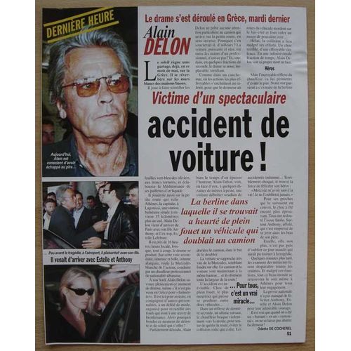 France Dimanche N°2907, Coupure De Presse: Alain Delon