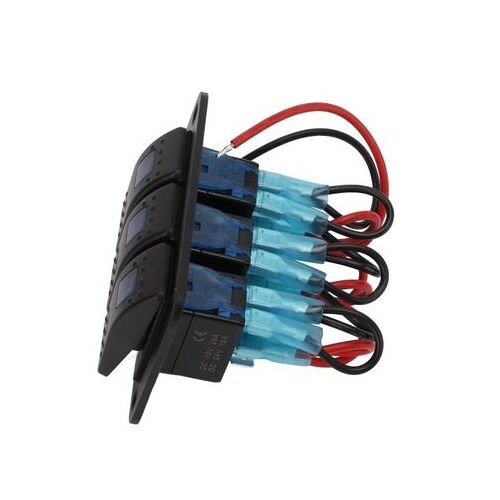 Interrupteur À Bascule À 3 Voies Protection Contre Les Surintensités Led Illuminé Qp14738