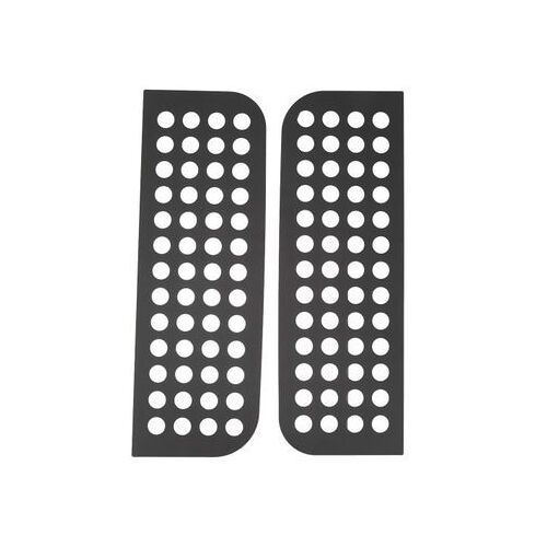 Autocollants De Fenêtre De Porte Arrière En Alliage D'aluminium, 2 Pièces, Couverture De Panneau Qp11466