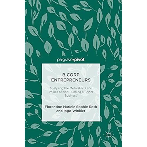 B Corp Entrepreneurs : Analysing The Motivations And Values Behind Running A Social Business