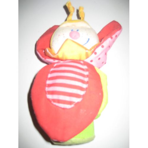 Doudou Hochet Haba Rose À Pois