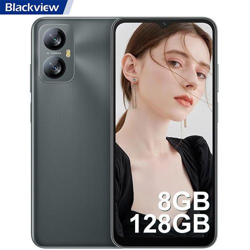 Blackview A52 Pro Smartphone Pas Cher(8Go+128Go/TF-1To, 6.52" HD+,13MP+5MP, 5180mAh) Android 13 4G Dual SIM Face ID - Noir
