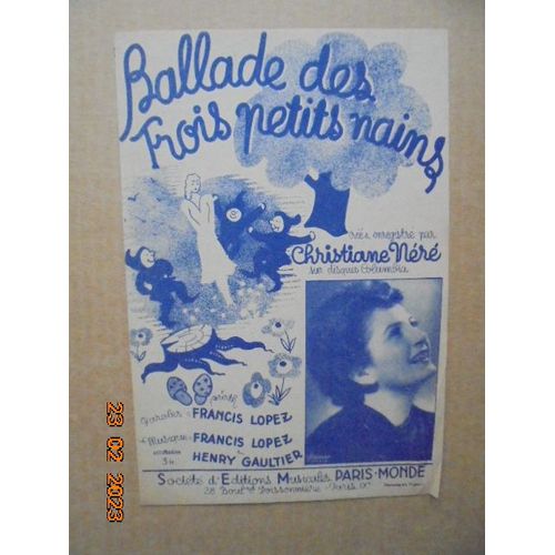 Ballade Des Trois Petits Nains