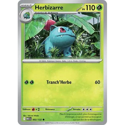Carte Pokémon - Herbizarre - 002/132 - Méga-Evolution