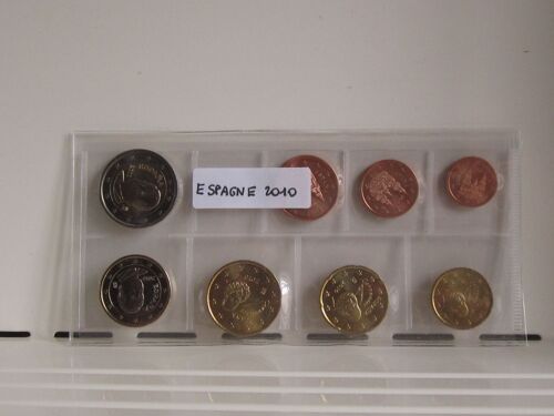 Serie 8 Pieces Euros De 1 Ct A 2 Euros Espagne 2010