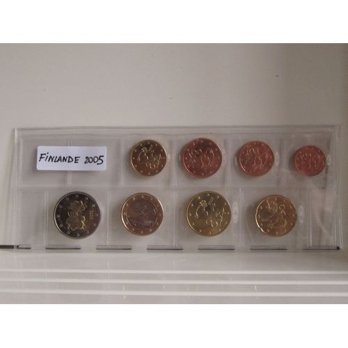 Serie 8 Pieces Euros Finlande 2005 1 Ct A 2 Euros