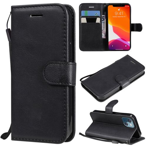 Coque Pour Iphone 13 Mini,Portefeuille Etui Housse En Cuir Protection Avec Porte Cartes,Antichoc Etui A Rabat Pochette Pour Iphone 13 Mini,Noir