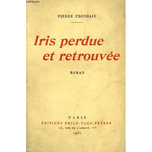 Iris Perdue Et Retrouvee