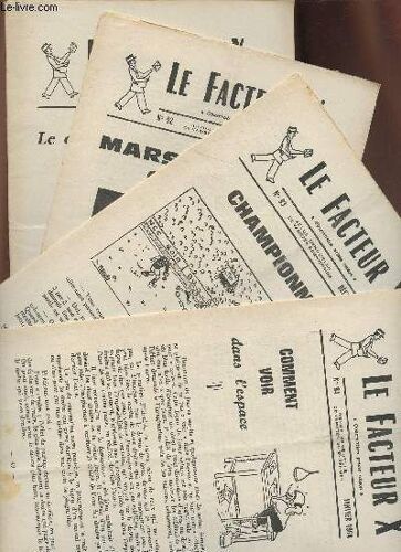 Le Facteur X N°91 À 94 (4 Volumes)-Octobre, Novembre, Décembre 1963 Et Janvier 1964