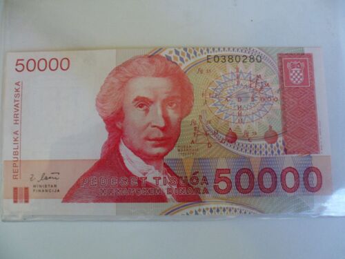 Croatie 50 000 Dinar 1993  Neuf / Unc !!