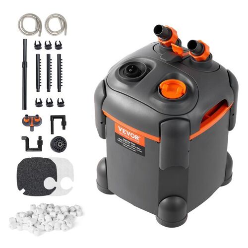 Filtre d'aquarium-VEVOR-650 L/H-Filtre à Cartouche 113,6 L- Filtre de Puissance Submersible avec Fonctions Multiples pour Aquariums