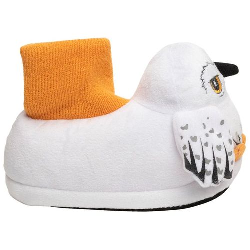 Chaussures Chaussons Peluche Hedwige Warner Pour Fille Blanc