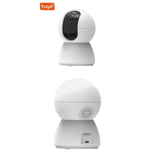 CAMERA DE SURVEILLANCE INTERIEURE WIFI FULL HD 1080P CAPACITE SD 128GO MOTORISEE IP44 DETECTION DE MOUVEMENT