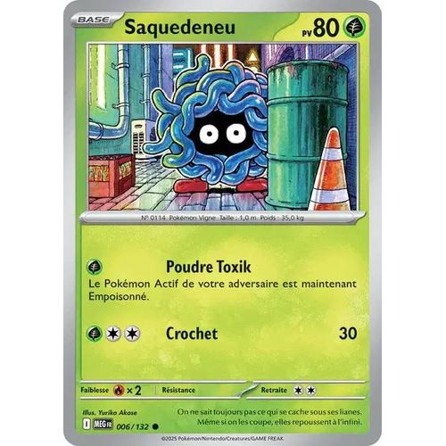Carte Pokémon - Saquedeneu - 006/132 - Méga-Evolution