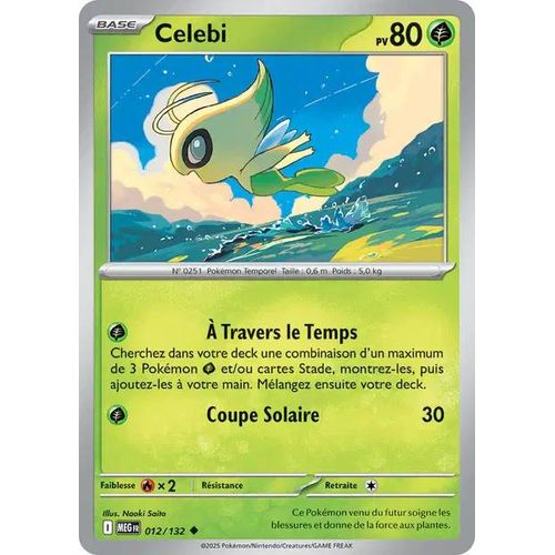 Carte Pokémon - Celebi - 012/132 - Méga-Evolution