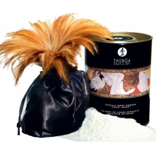 Poudre De Corps Comestible Sensuelle Shunga Douceur De Neige - Cerise Ardente 228 G