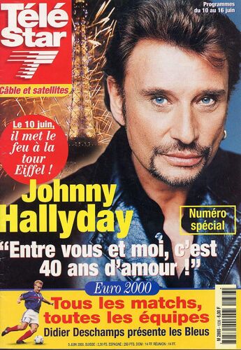 Tele Star 1236 5 Juin 2000 Johnny Hallyday Cristiana Reali Françoise Hardy Dutronc Richard Burgi