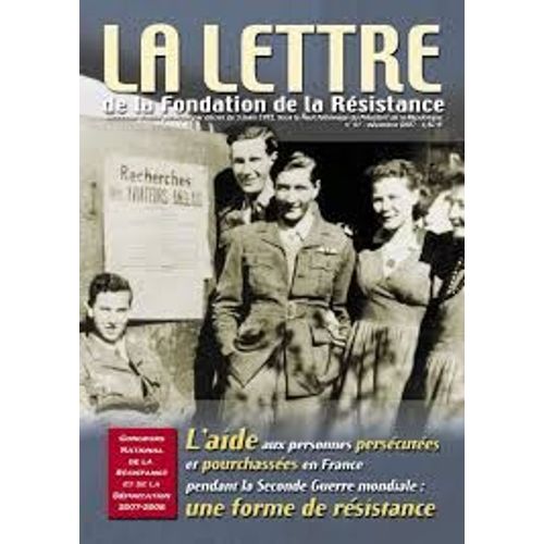 La Lettre De La Fondation De La Résistance  N° 51