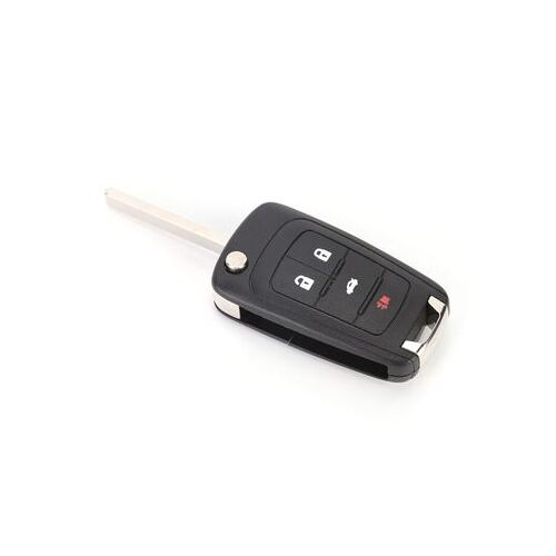 Coque De Clé Télécommande À 4 Boutons De Voiture, Noire Qp29025