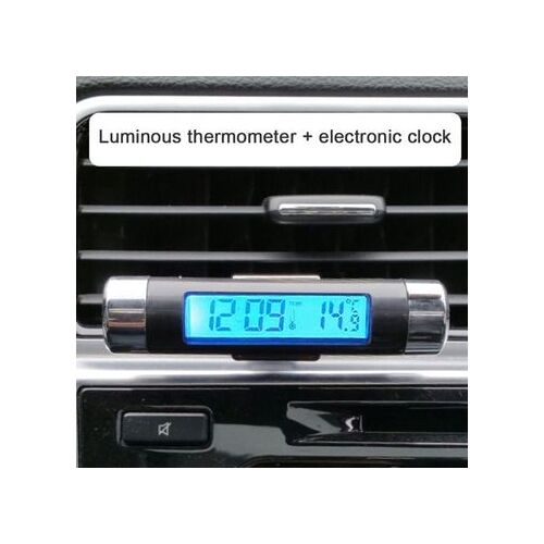 Clip D'affichage À Cristaux Liquides En Forme De Baril De Thermomètre D'horloge De Voiture Sur Qp27666