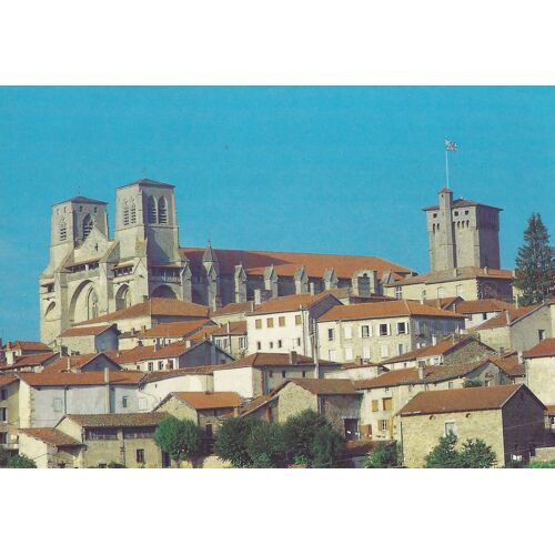 La Chaise-Dieu (Hte-Loire) Alt. 1082 M. Vue Générale De L'abbaye