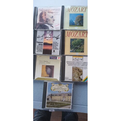 Lot De 7 Cd De Musique De Mozart